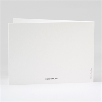 Trauerdanksagung schwarz und weiß - klappkarte - vue 3