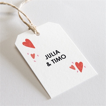 Geschenkanhänger Hochzeit herzen