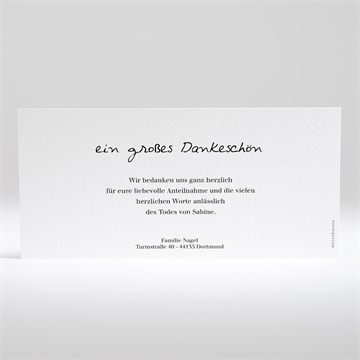 Trauerdanksagung erinnerungsstück - querformat - vue 2