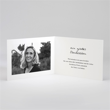 Trauerdanksagung erinnerungsstück - klappkarte - vue 2