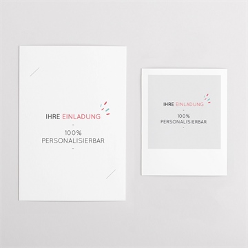 Geburtstagseinladung blanco duo geburtstag (n23174) - vue 4