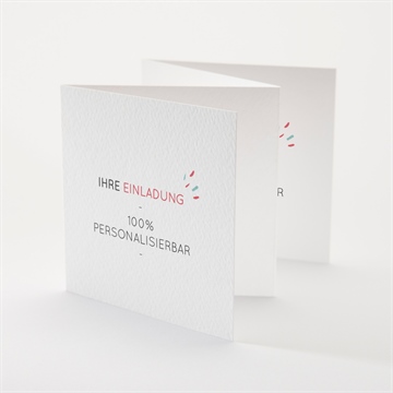 Geburtstagseinladung blanco - 10x10cm (n83135)