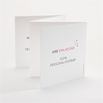 Geburtstagseinladung blanco - 10x10cm (n83135) - vue 3