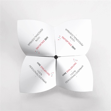 Geburtstagseinladung blanco origami (n330176) - vue 2