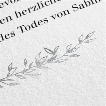 Trauerdanksagung erinnerungsstück - hochkant - vue 2