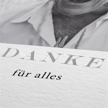 Trauerdanksagung blumenornament - silber - vue 2