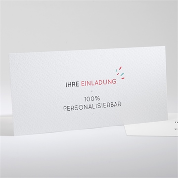 Geburtstagseinladung blanco - 21x10cm (n131172)