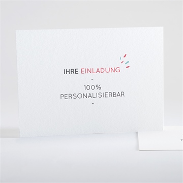 Geburtstagseinladung blanco 14,5x10,5cm (n15170)