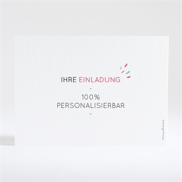 Geburtstagseinladung blanco 14,5x10,5cm (n15170) - vue 2