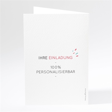 Geburtstagseinladung blanco - 10x14,5cm (n401928) - vue 3