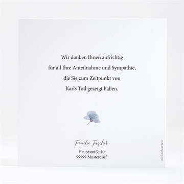 Trauerdanksagung gegenwart & erinnerung-gold - vue 3