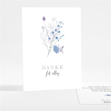 Trauerdanksagung gegenwart & erinnerung-silber