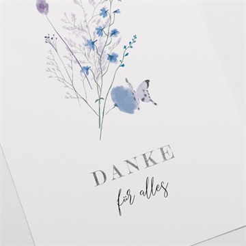 Trauerdanksagung gegenwart & erinnerung-silber - vue 3