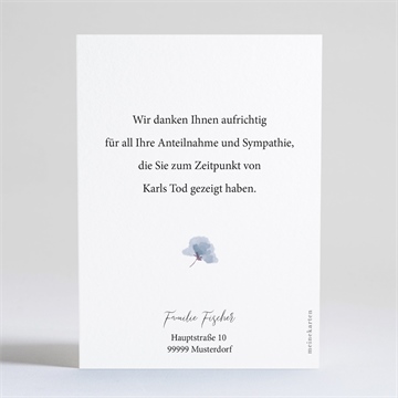 Trauerdanksagung gegenwart & erinnerung-silber - vue 4