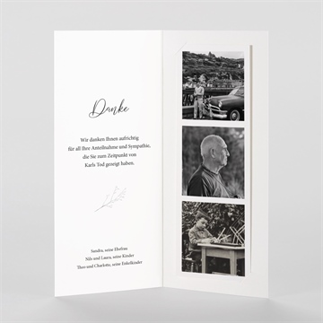 Trauerdanksagung gegenwart & erinnerung-foto - vue 2