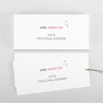 Geburtskarte blanco - 21x10cm (n85142) - vue 3