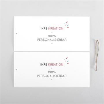 Geburtskarte blanco - 21x10cm (n85142) - vue 5