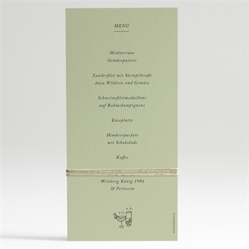 Menükarte Hochzeit olivenbaum - vue 2