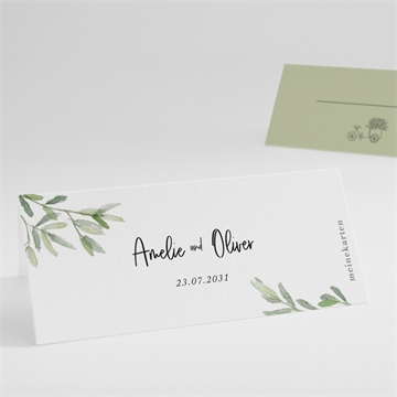 Tischkarte Hochzeit olivenbaum
