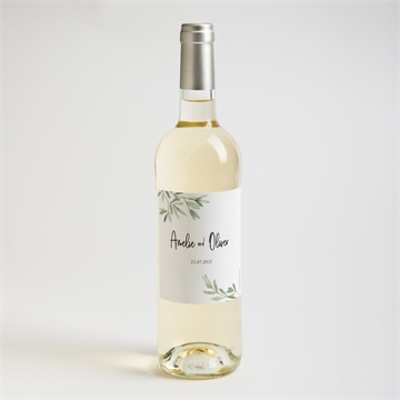 Flaschenetikett Hochzeit olivenbaum - vue 2