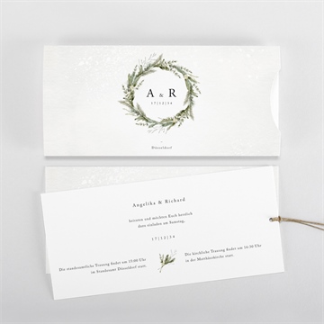 Hochzeitseinladung winterkrone - etui - vue 3