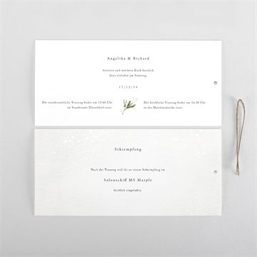 Hochzeitseinladung winterkrone - etui - vue 4