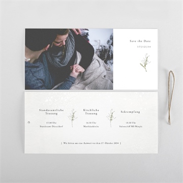 Hochzeitseinladung winterkrone - etui - vue 5