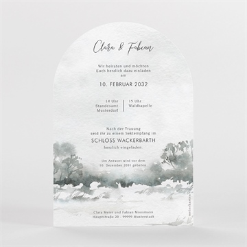 Hochzeitseinladung hochzeit im schnee - vue 2