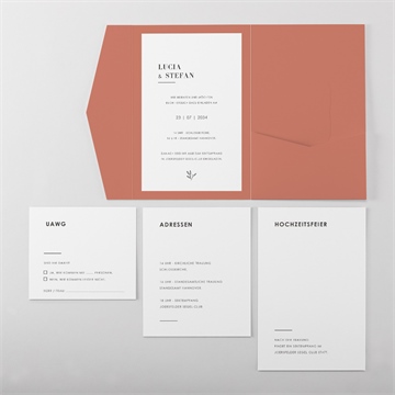 Hochzeitseinladung klassisch schön - vue 5