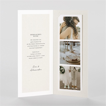 Dankeskarte Hochzeit wintermärchen - vue 2