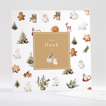 Dankeskarte Geburt weihnachtskind