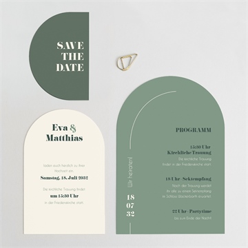 Hochzeitseinladung salbeigrün - vue 3