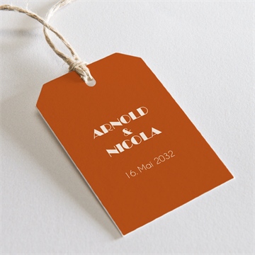 Geschenkanhänger Hochzeit sommerliches terrakotta