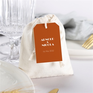 Geschenkbeutel Hochzeit sommerliches terrakotta - vue 3