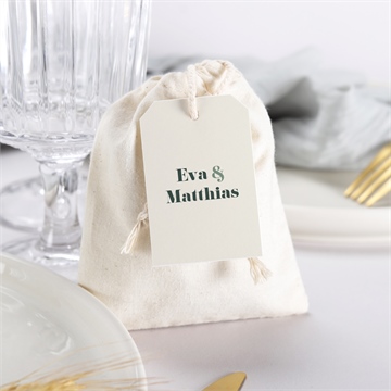 Geschenkbeutel Hochzeit salbeigrün - vue 3