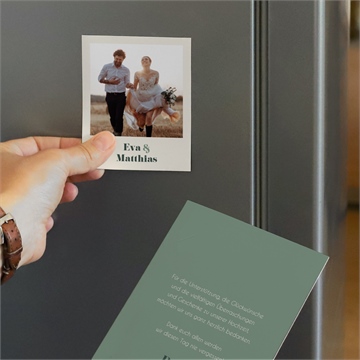 Dankeskarte Hochzeit salbeigrün - vue 3