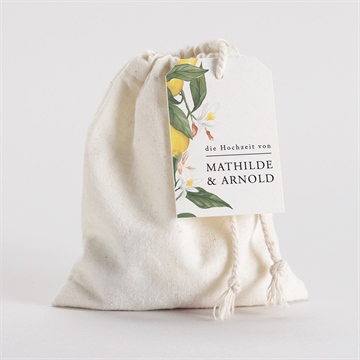 Geschenkbeutel Hochzeit zitronenflair