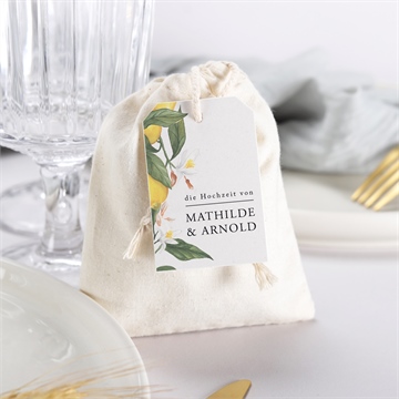 Geschenkbeutel Hochzeit zitronenflair - vue 3