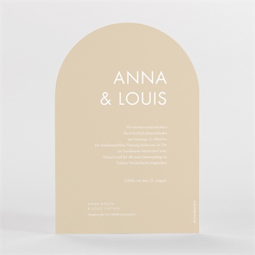 Hochzeitseinladung modernes hochzeitspaar - vue 2