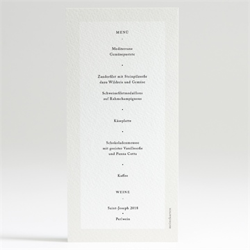 Menükarte Hochzeit smaragdgrün - vue 2