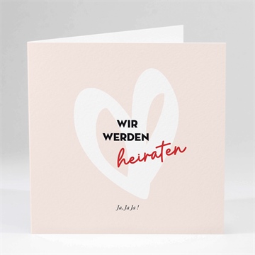 Hochzeitseinladung herz