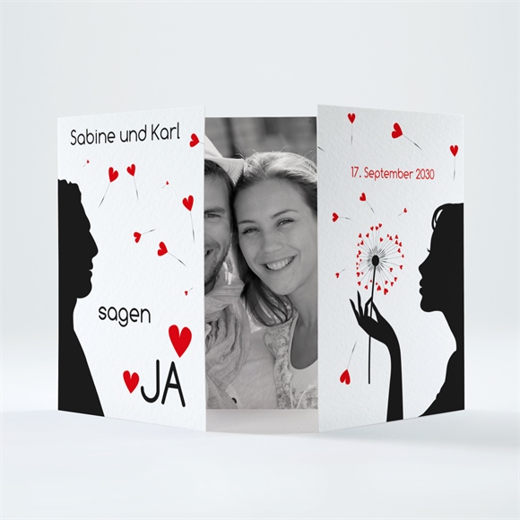 Hochzeitseinladung Pusteblume ref.N70113