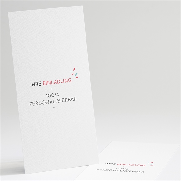 Hochzeitseinladung blanco - 10x21cm (n22109)