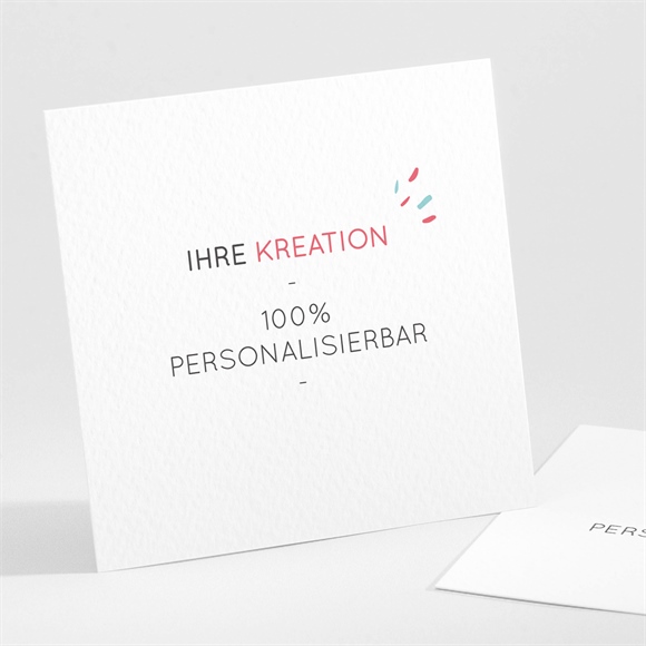 Dankeskarte Hochzeit Blanco - 9,5x9,5cm (N30106) ref.N30106