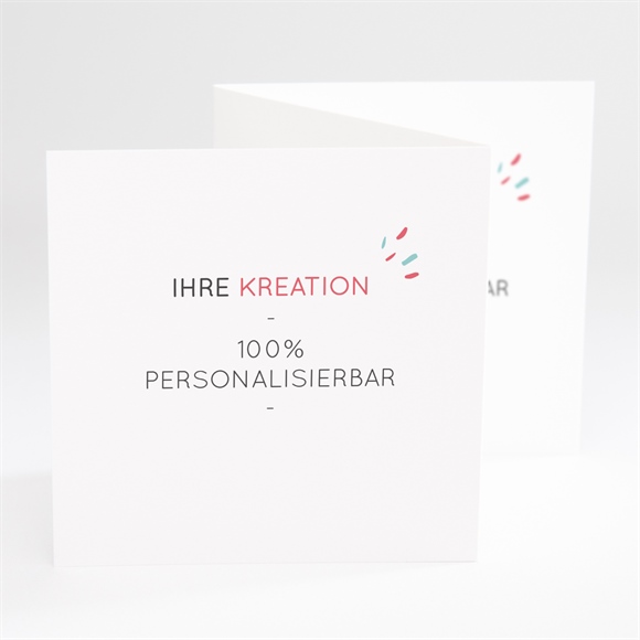 Geburtskarte Blanco - 10x10cm (N81003) ref.N81003