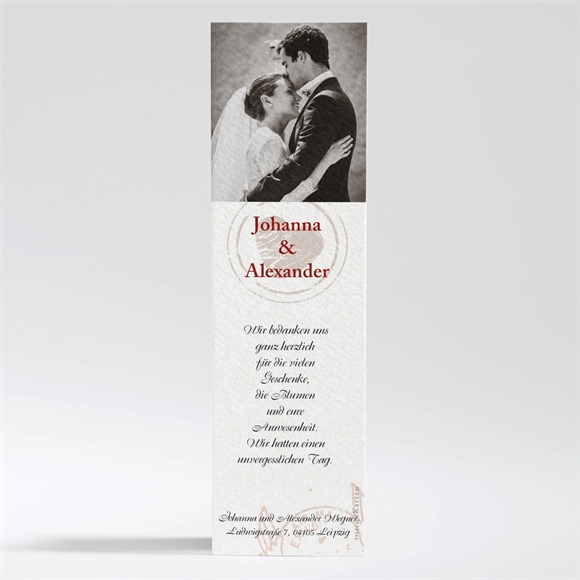 Dankeskarte Hochzeit Reisepass der Liebe ref.N200132