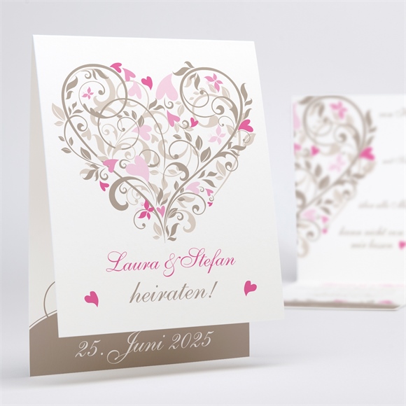 Hochzeitseinladung Herzschlag ref.N50129