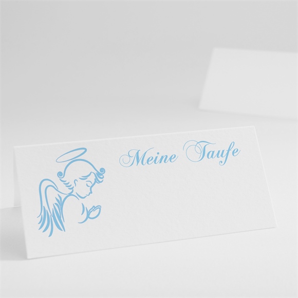 Tischkarte Taufe Blauer Engel ref.N440205