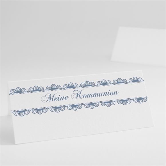 Tischkarte Kommunion Blaue Taube ref.N440274