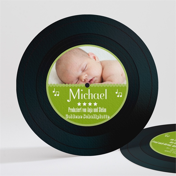 Geburtskarte Meine Lieblingsplatte ref.N32131